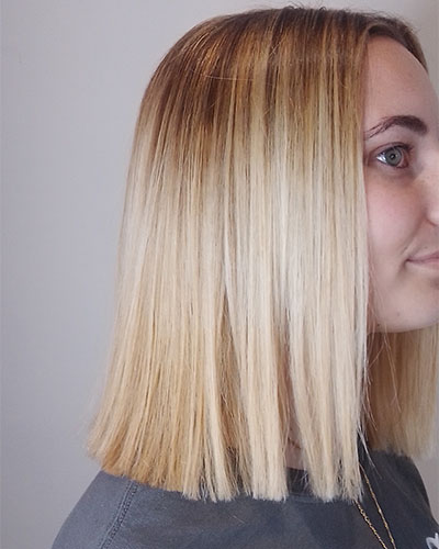 Blonde balayage highlites, hair salon